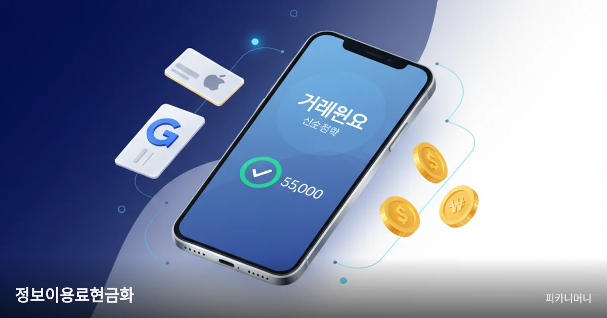 2025 정보이용료현금화 1위 – 최저 수수료 24시간 즉시입금 | 피카니머니 서비스 안내 이미지